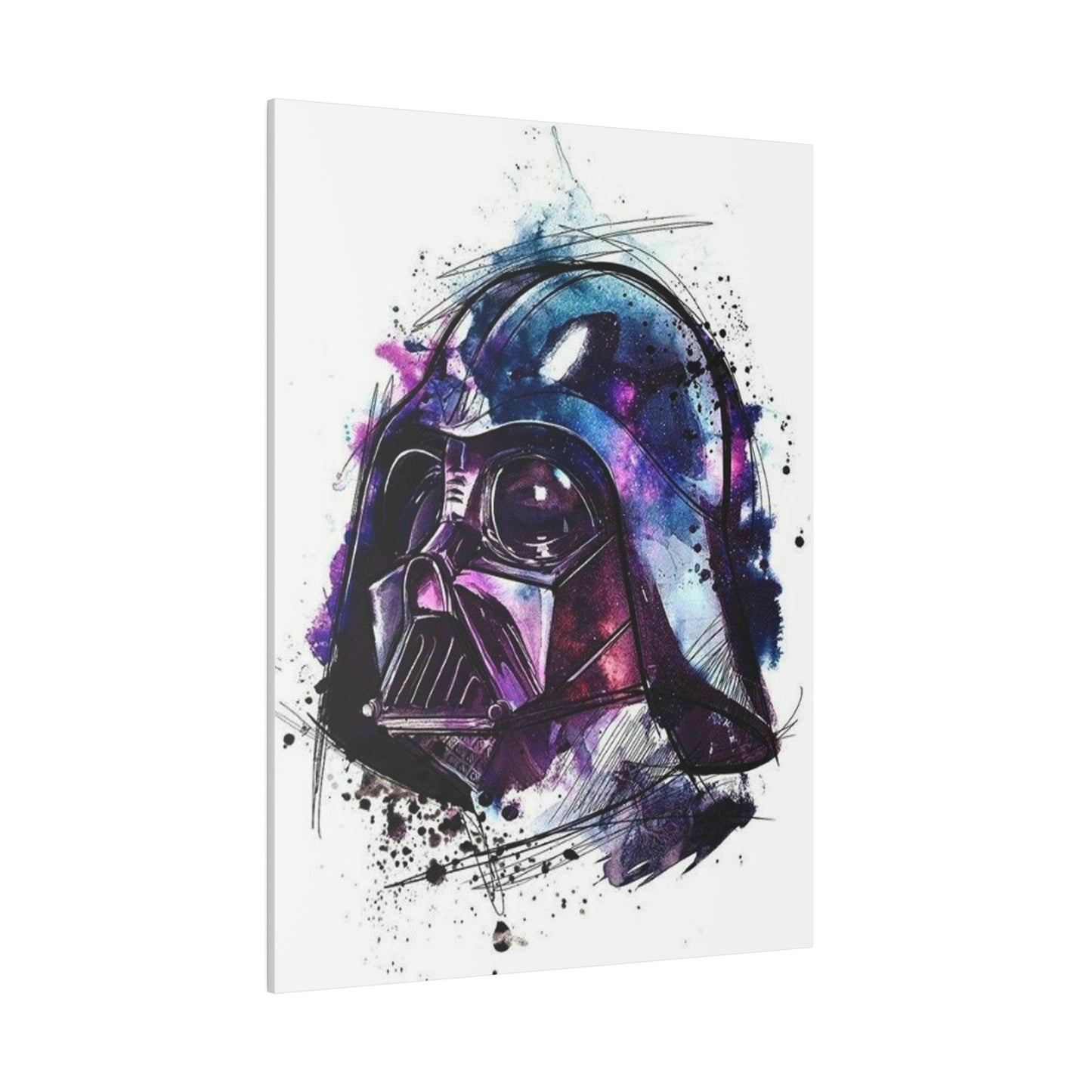Star Wars Darth Vader Watercolor Canvas: Dark Side Art