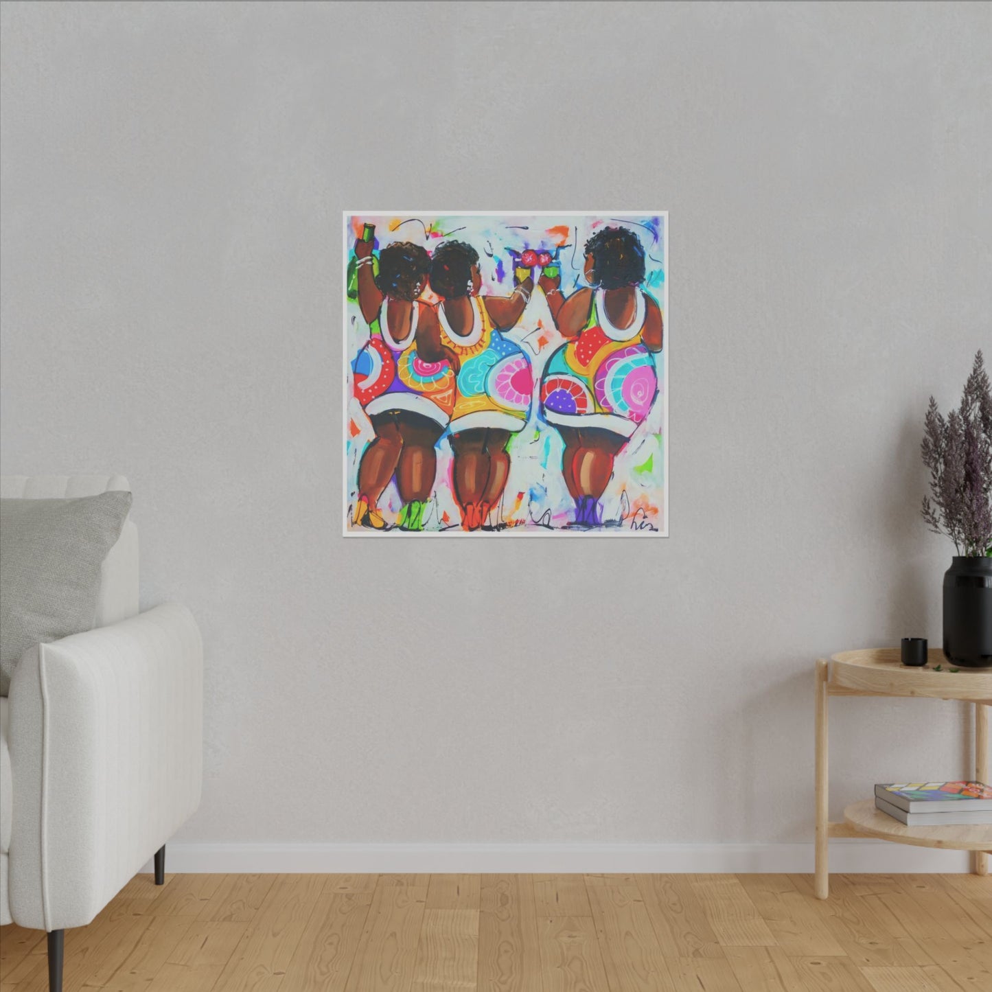Three Fat Ladies - Party Time Canvas