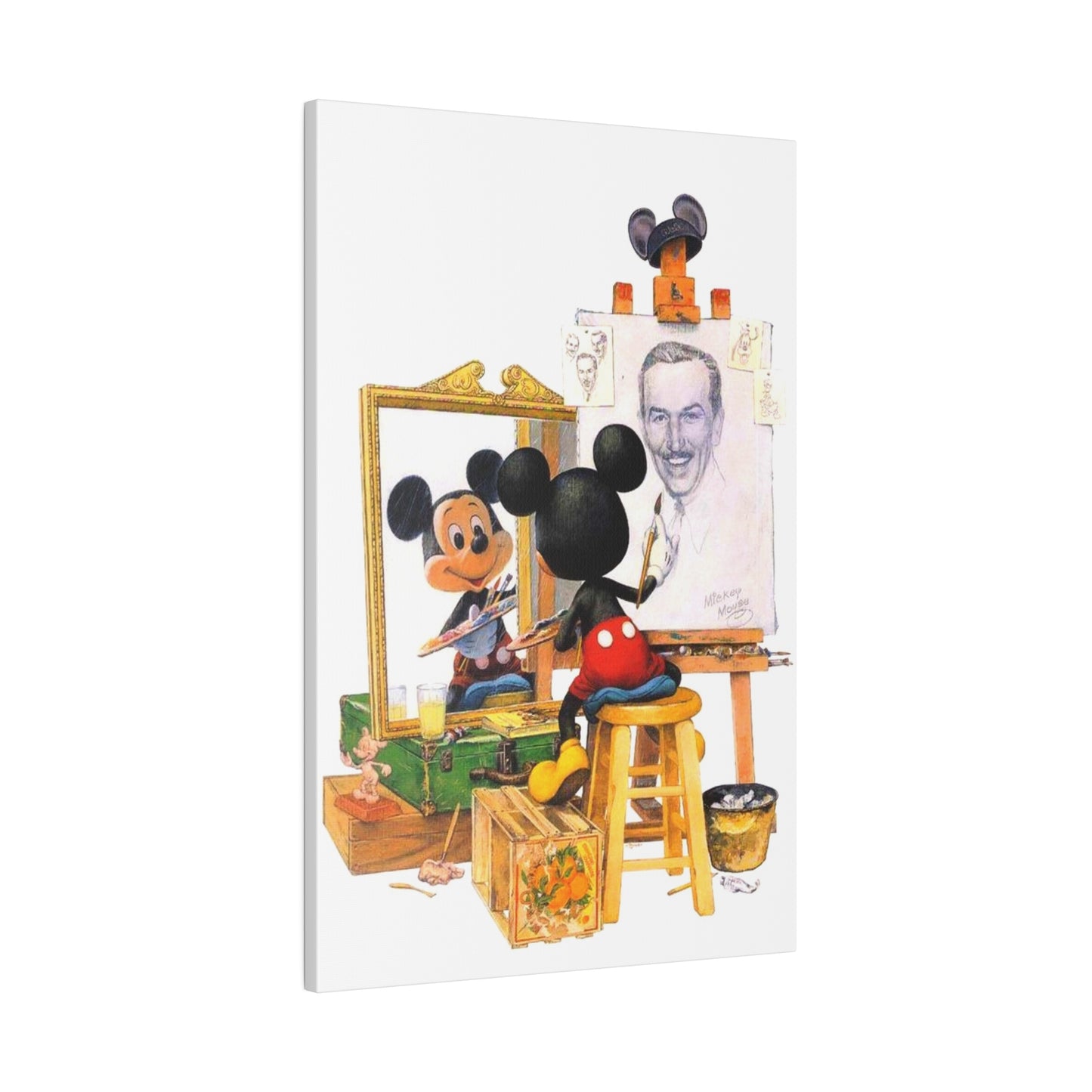 Drawing Inspiration: Mickey Mouse and Walt Disney Canvas