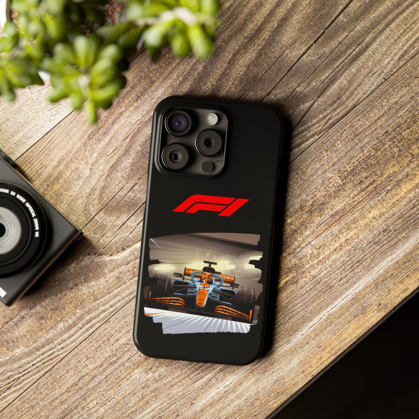F1 McClaren Orange Car Iphone 15, 14, 13, 12, 11 Cases