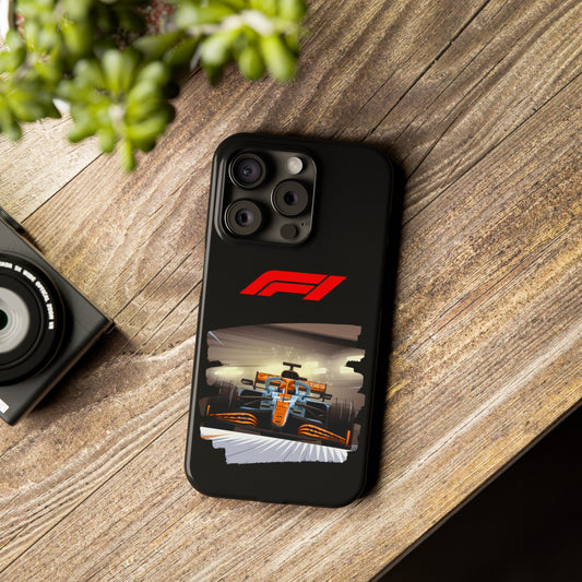 F1 McClaren Orange Car Iphone 15, 14, 13, 12, 11 Cases