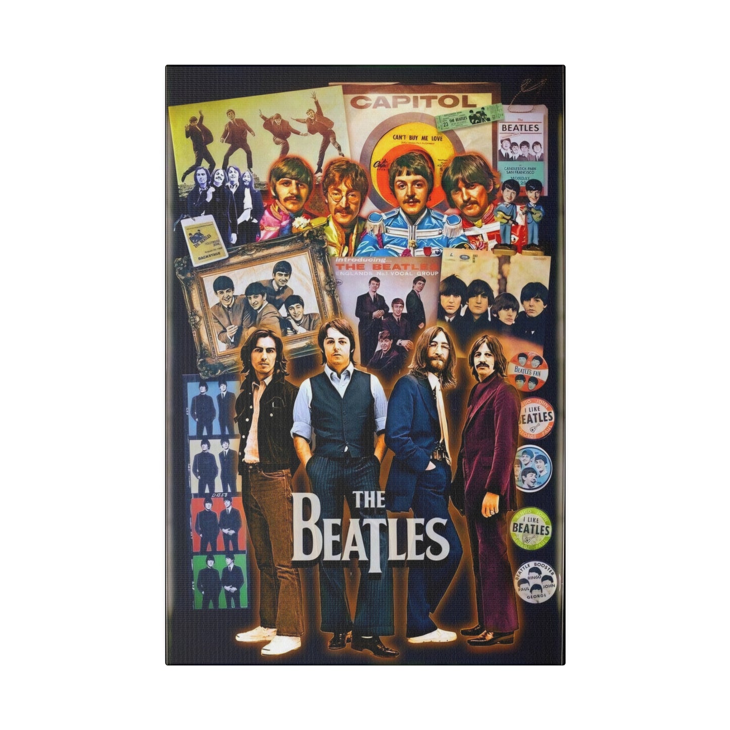 The Beatles: A Compilation of Many Years Canvas