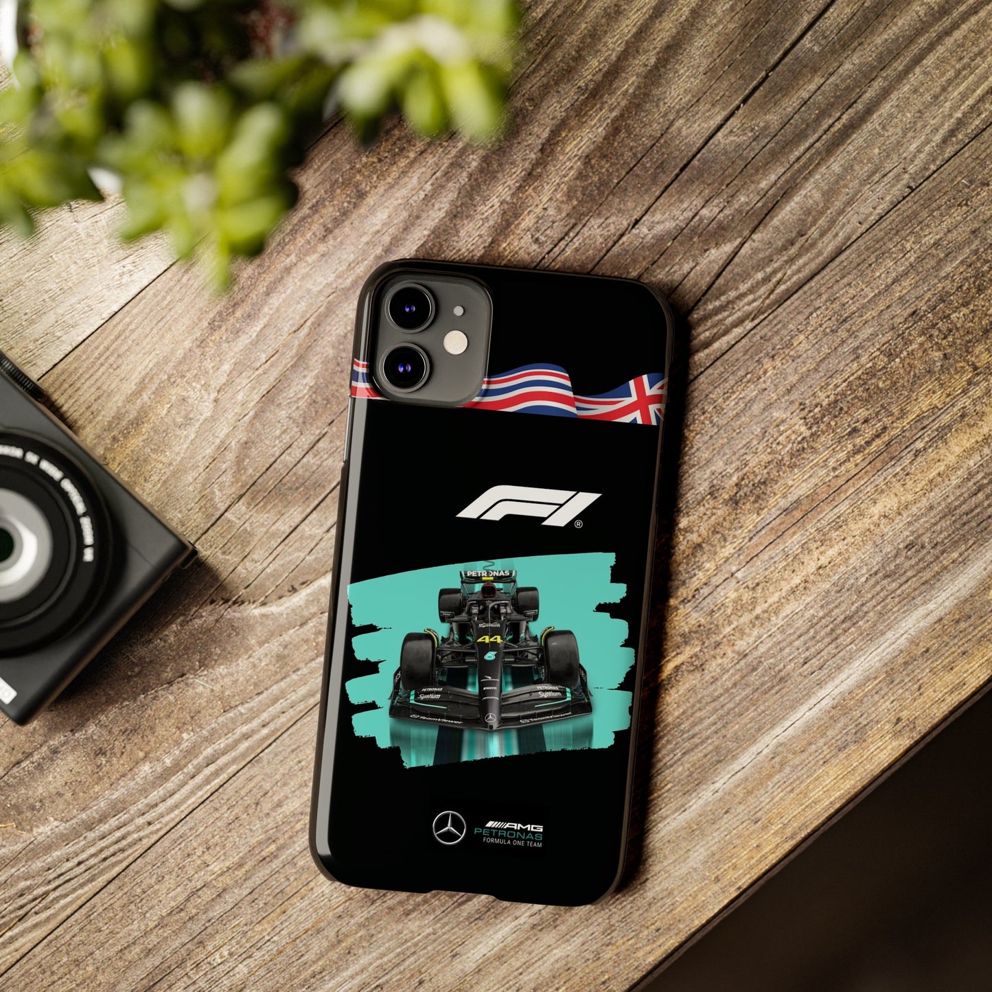 F1 Mercedes Black Edition Iphone Cases