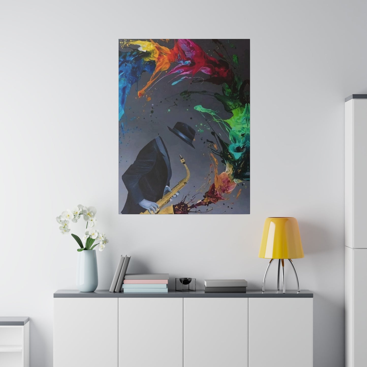Saxophonist Symphony: Music-Inspired - Canvas