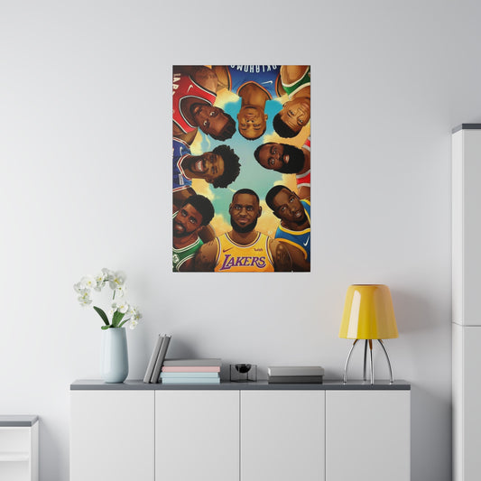 Legends of the Court Of Basketball - Canvas