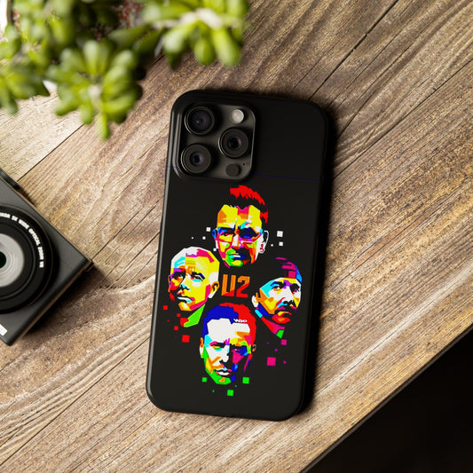 U2 IPhone 15, 14, 13, 12 Cases - Art Design