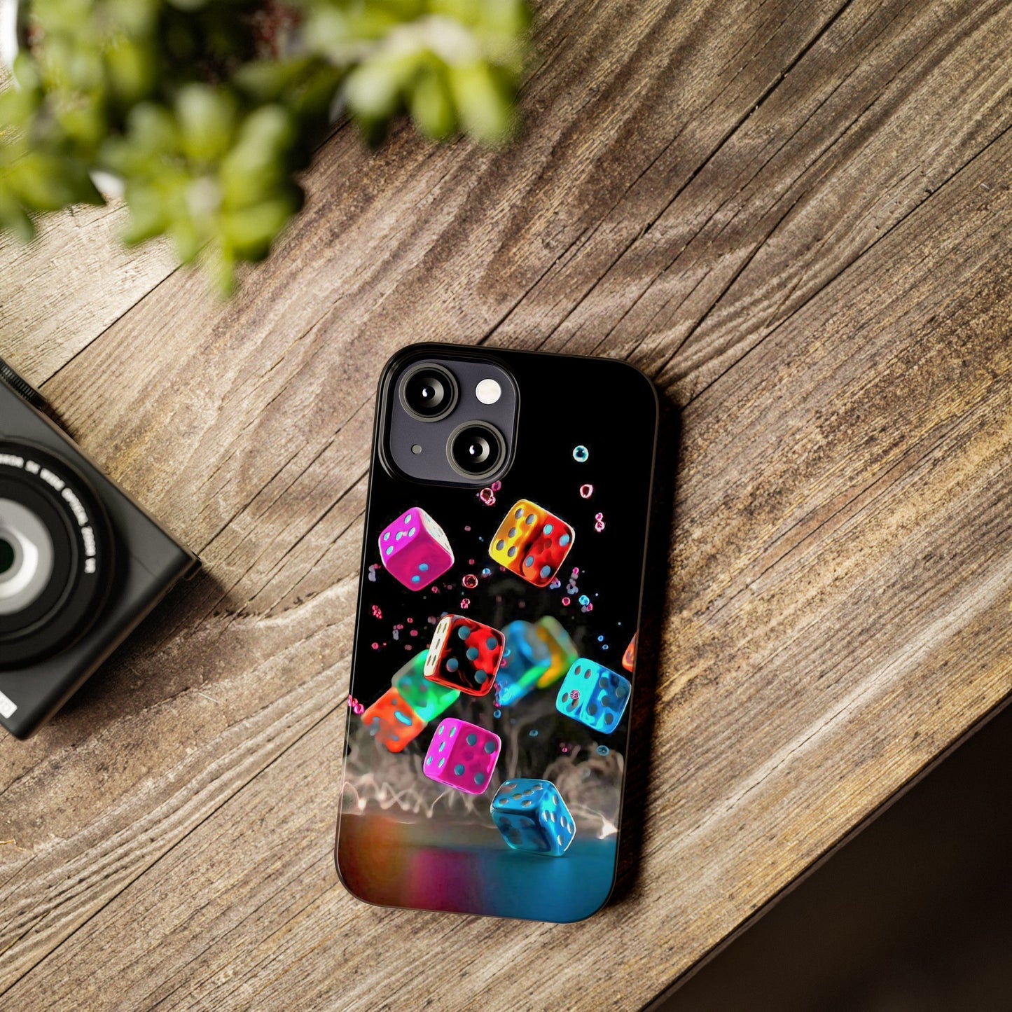 Falling Colorful Cubes, Iphone 15, 14, 13, 12 Cases