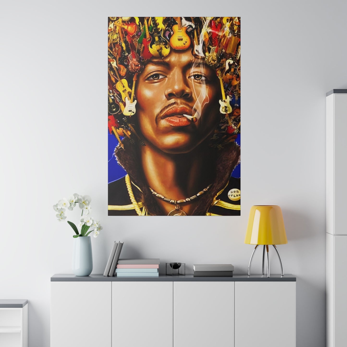 Jimi Hendrix Guitar King - Canvas