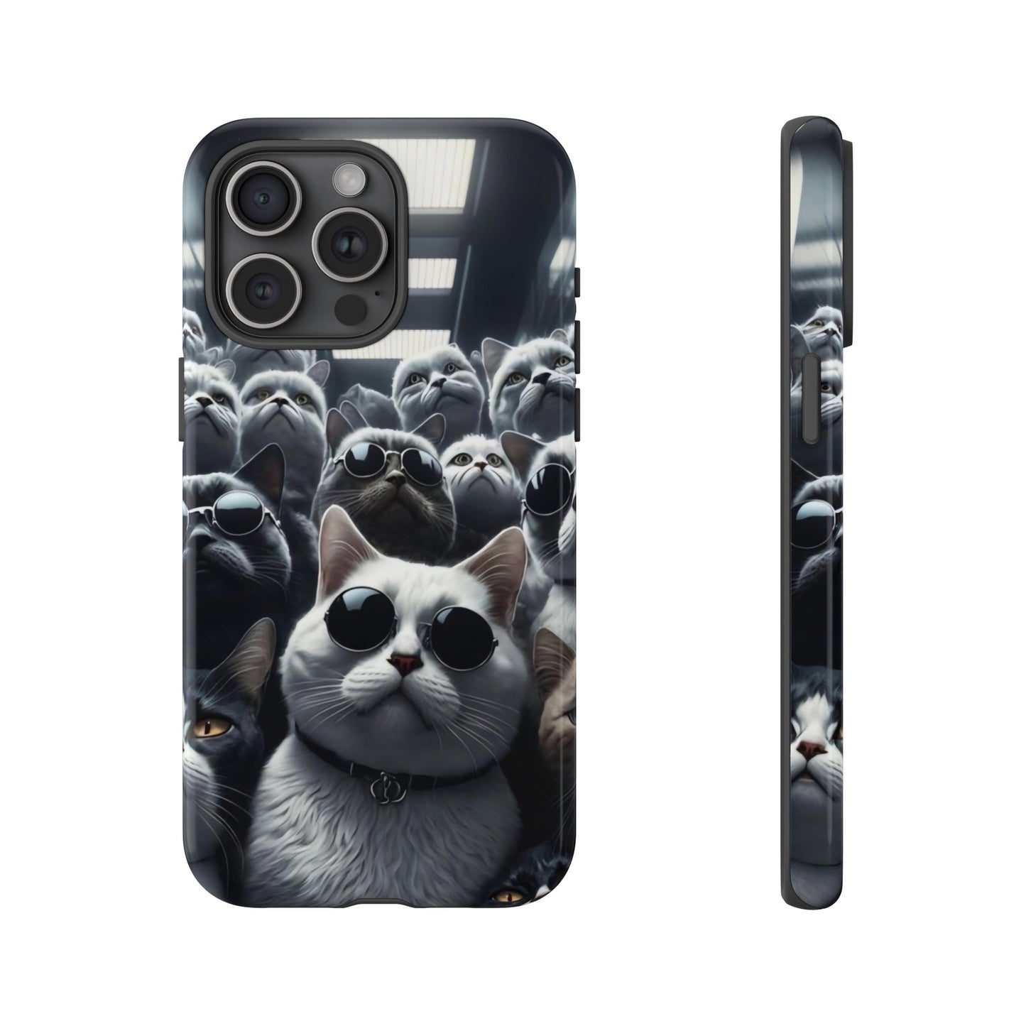Cool Cats with Sunglasses" for iPhone 15, 14, 13, 12, 11 and Galaxy S23, S22 Cases