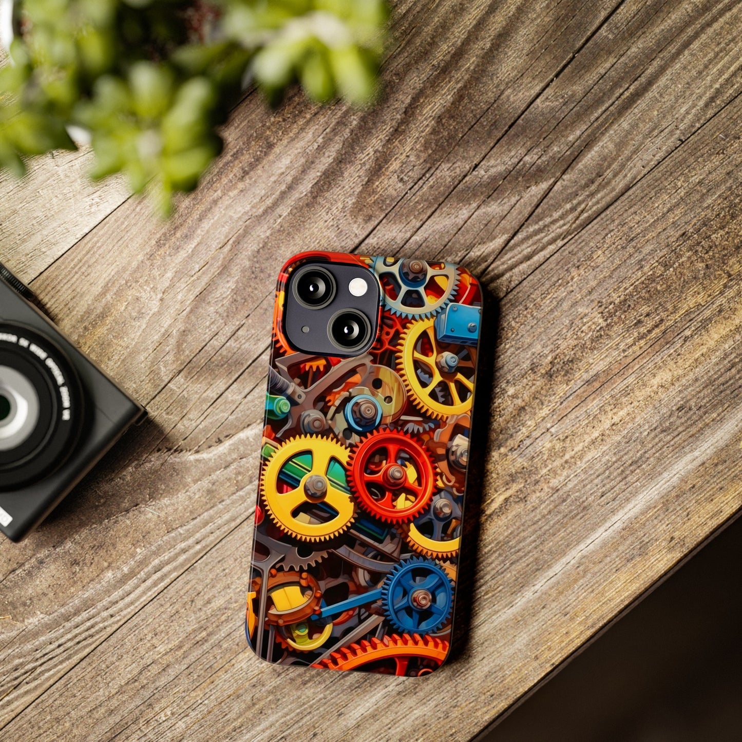 Colorful Gears: Iphone 15, 14, 13, 12 Cases