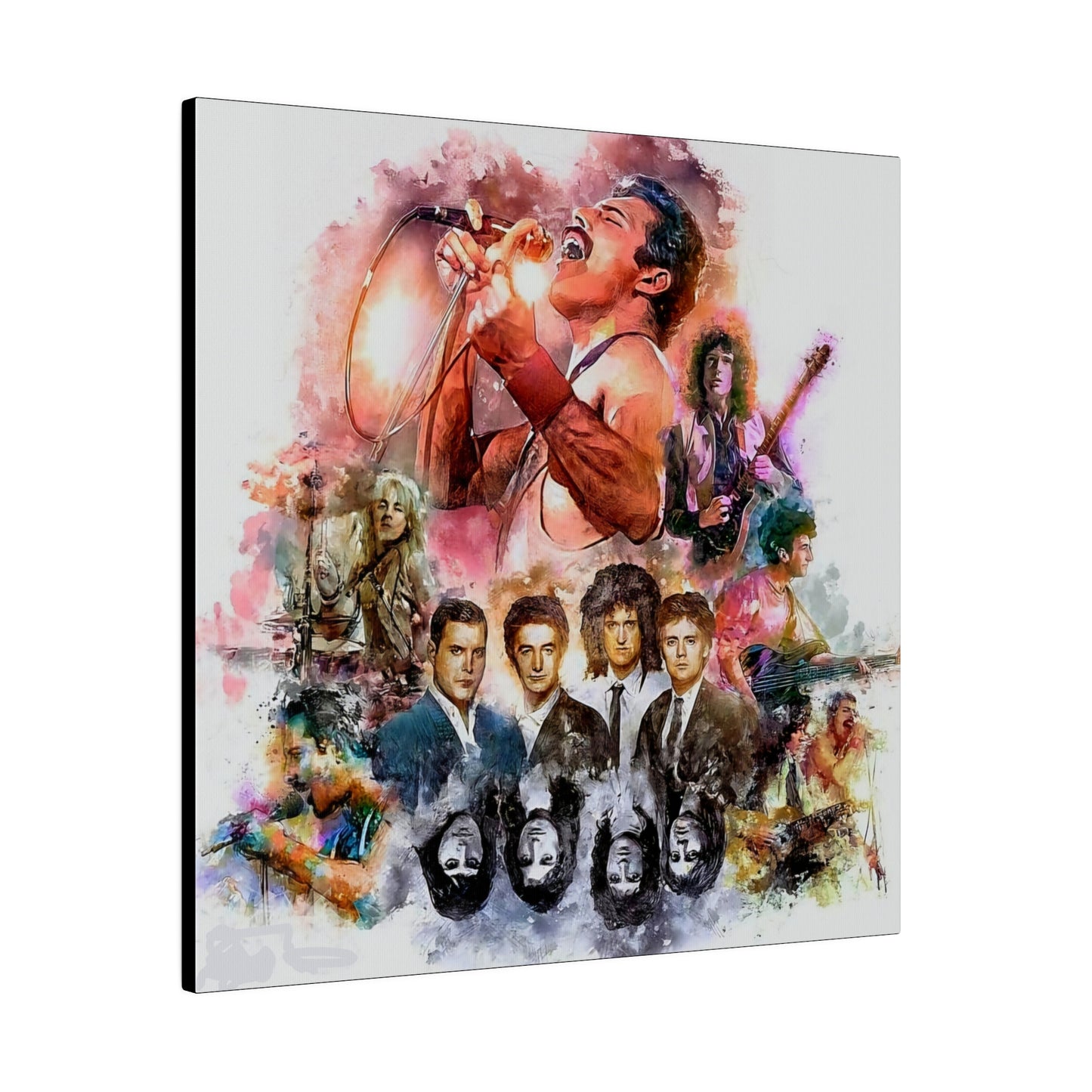 Queen: Compilation of Iconic Moments" Canvas Oil Painting