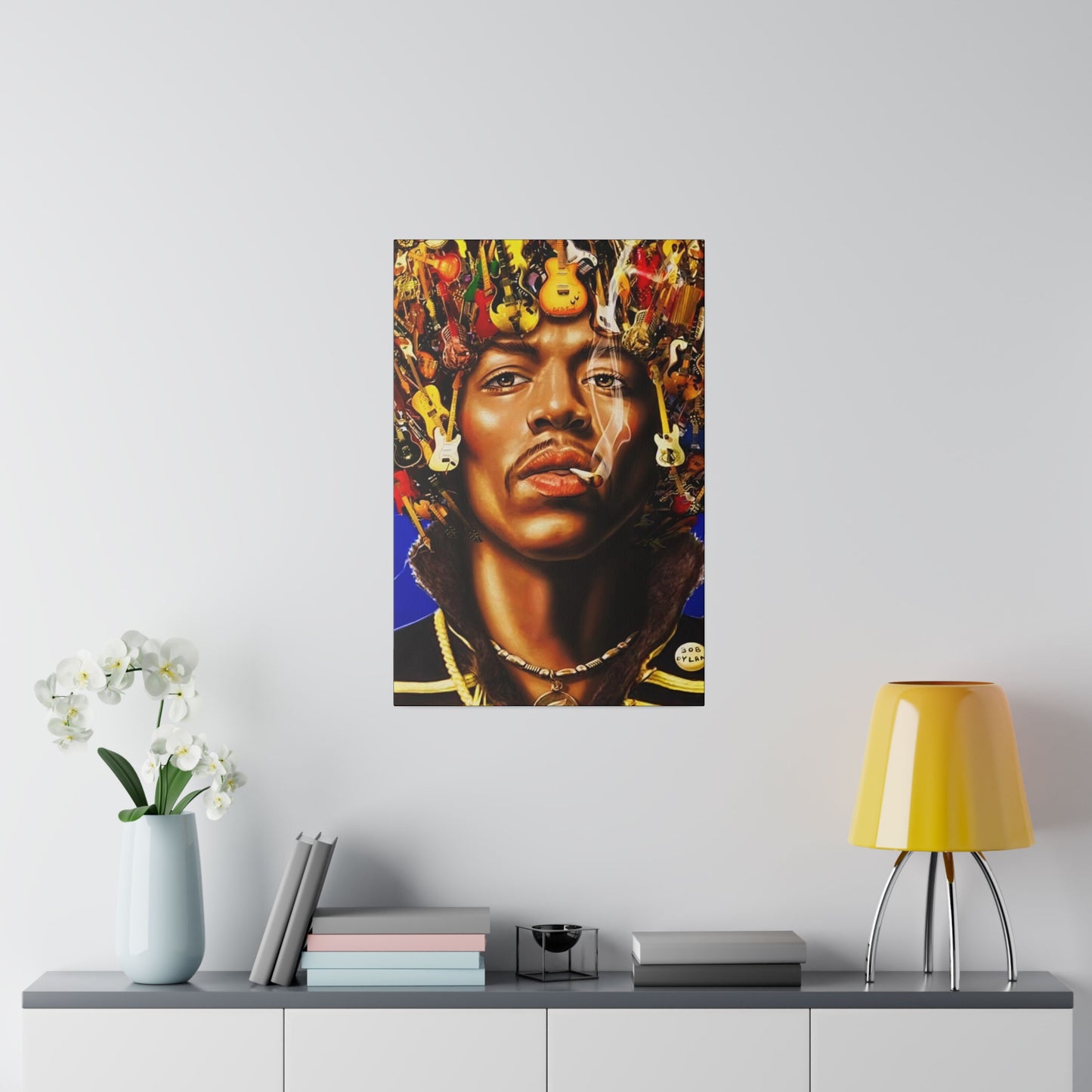 Jimi Hendrix Guitar King - Canvas