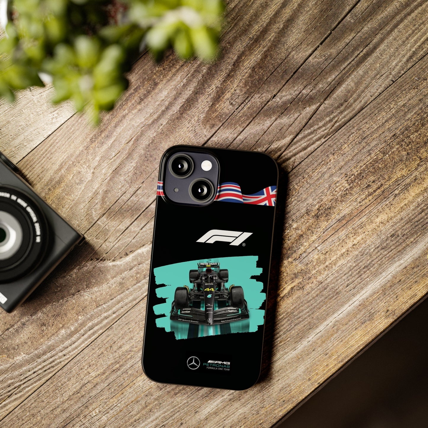 F1 Mercedes Black Edition Iphone Cases