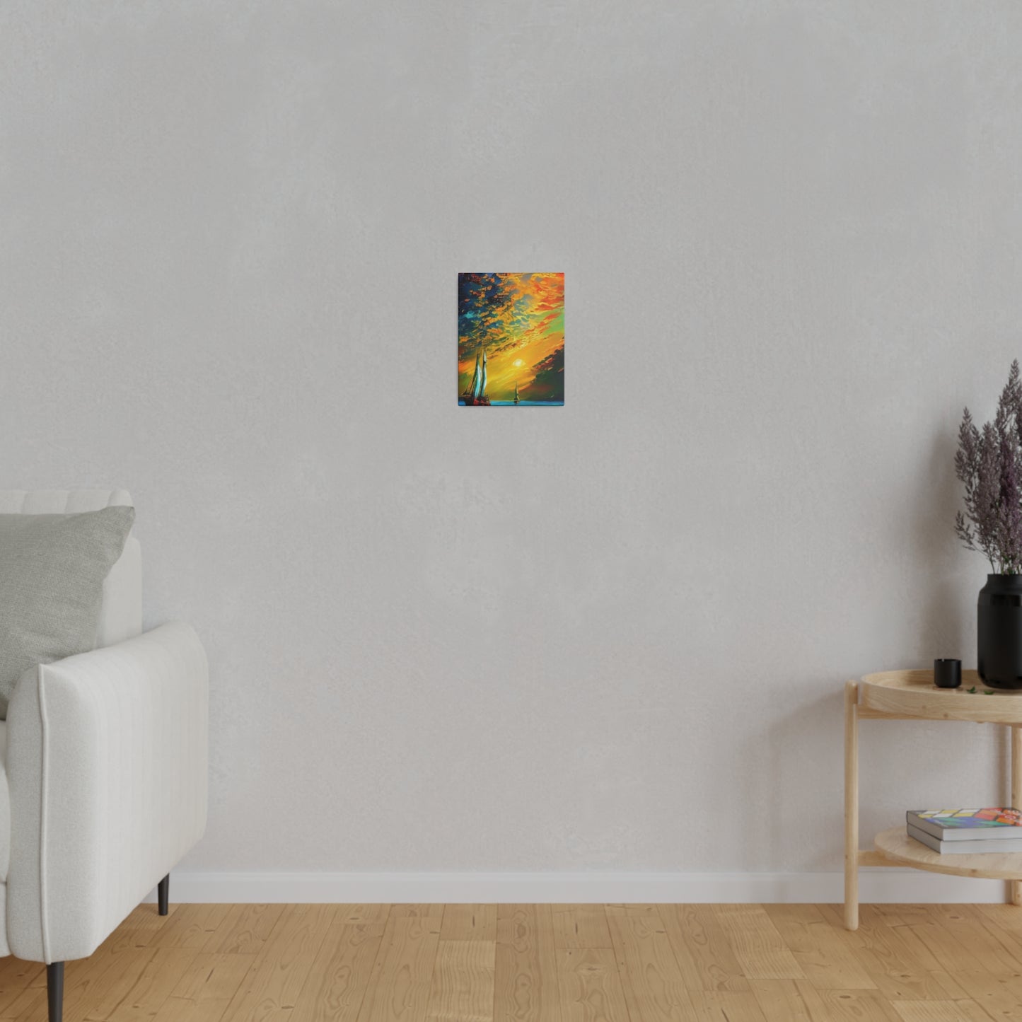 Sailing from the Sunset: Nautical Wall Art - Canvas