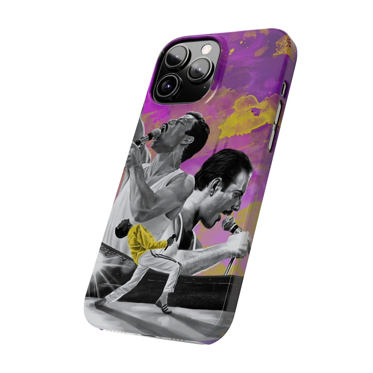 Queen Freddie Mercury on Live Aid  IPhone 15, 14, 13, 12 Cases
