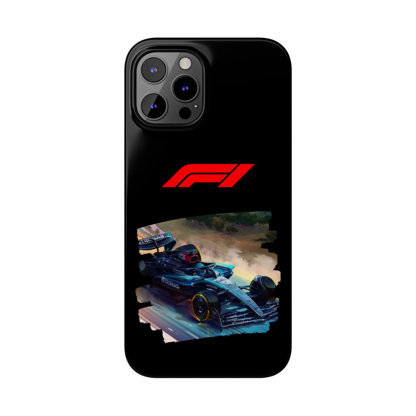 F1 Mercedes Racecar Iphone 15, 14, 13, 12, 11 Cases