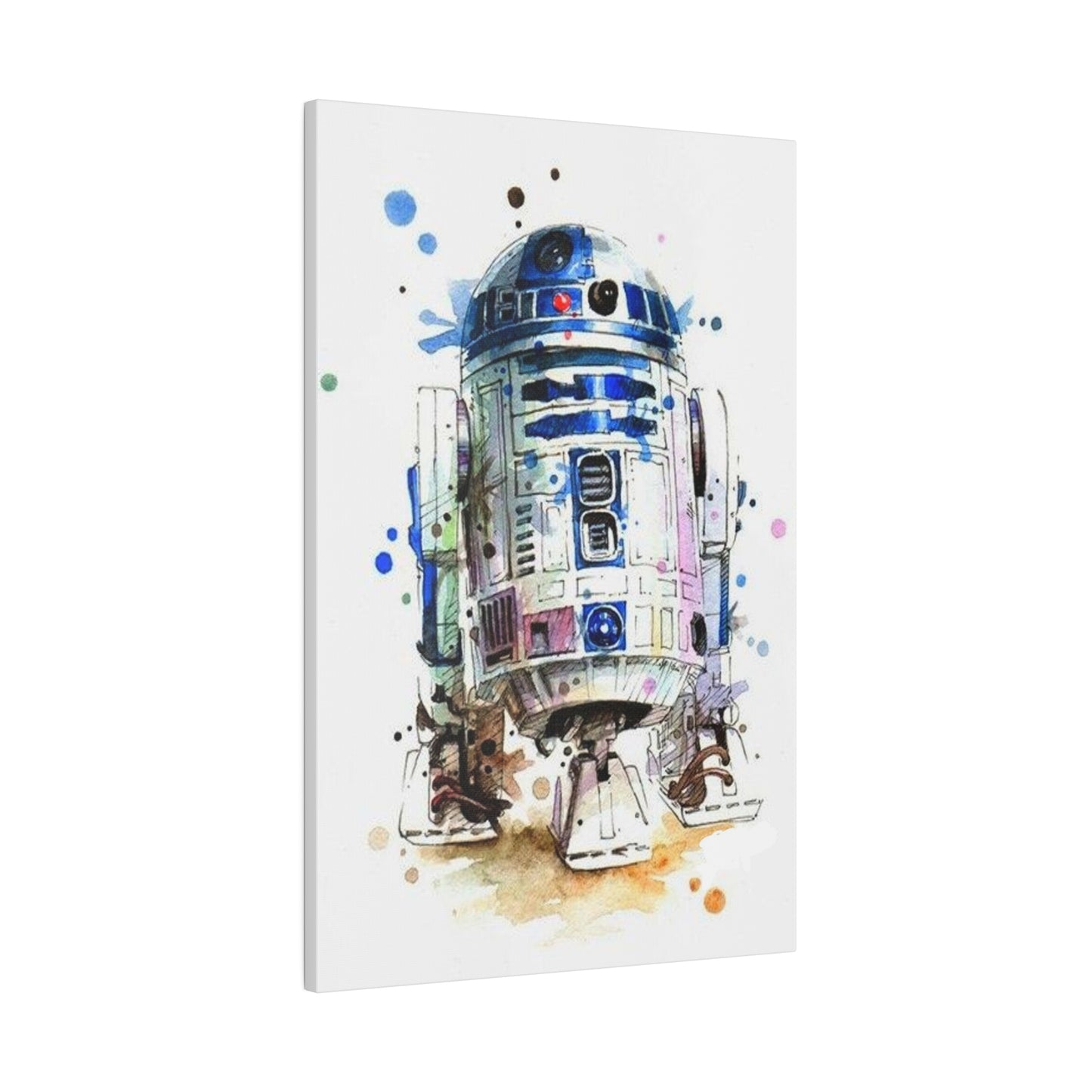 Star Wars R2-D2 Watercolor Art Canvas: Droid Delight