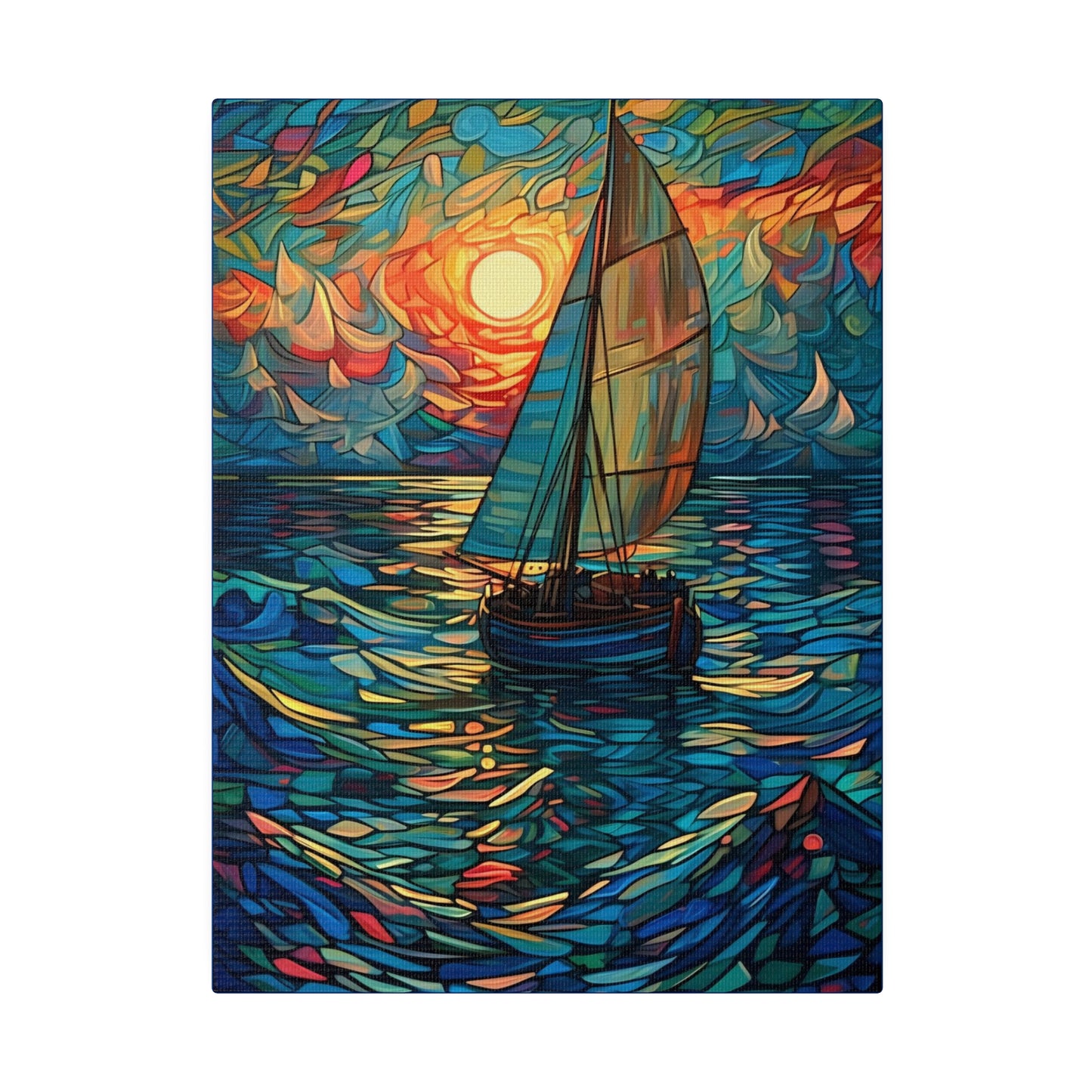 Ship on the Sea: Nautical Wall Art - Canvas