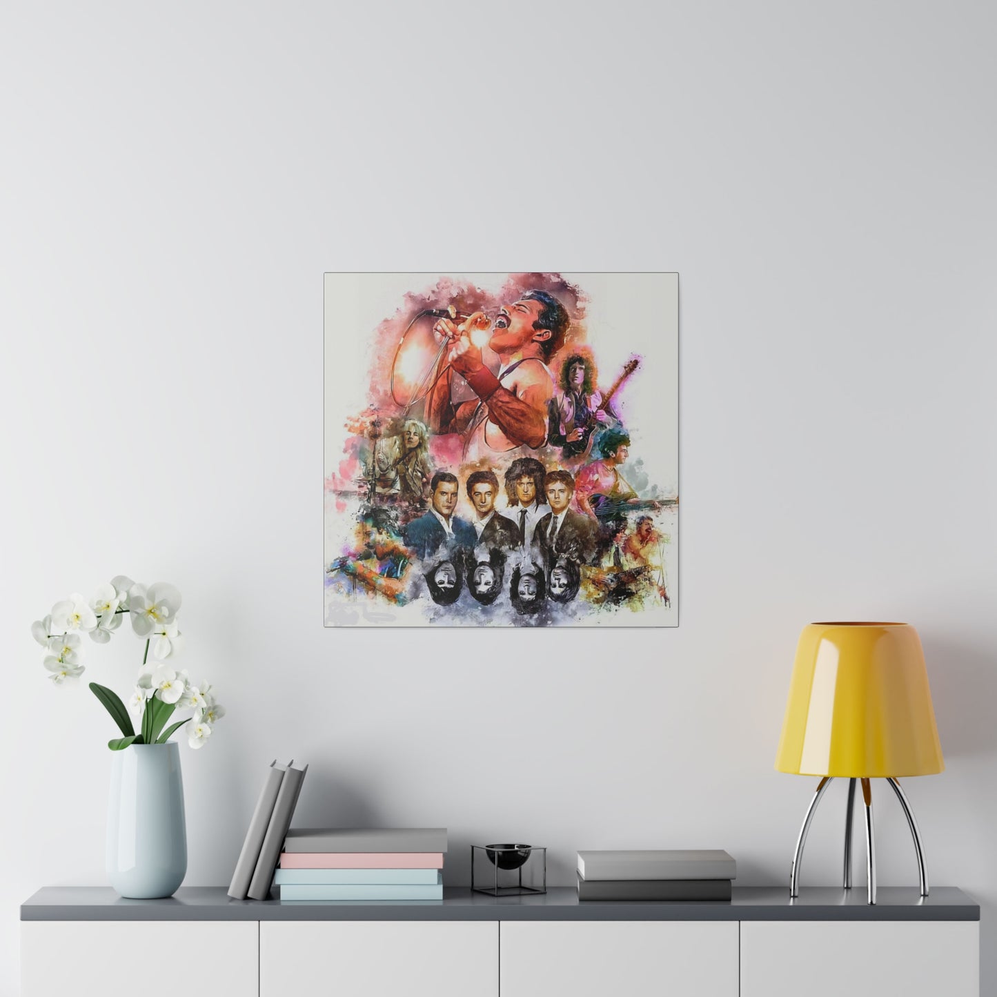 Queen: Compilation of Iconic Moments" Canvas Oil Painting