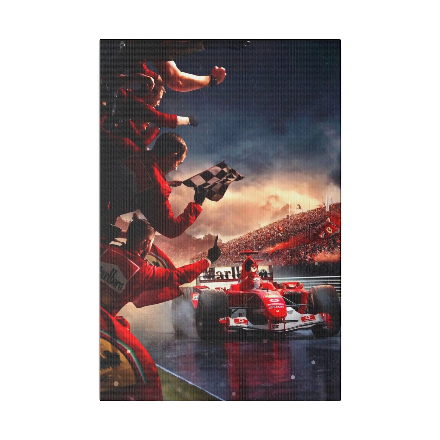 Ferrari Michael Schumacher Victory Canvas: Celebrate the Legend
