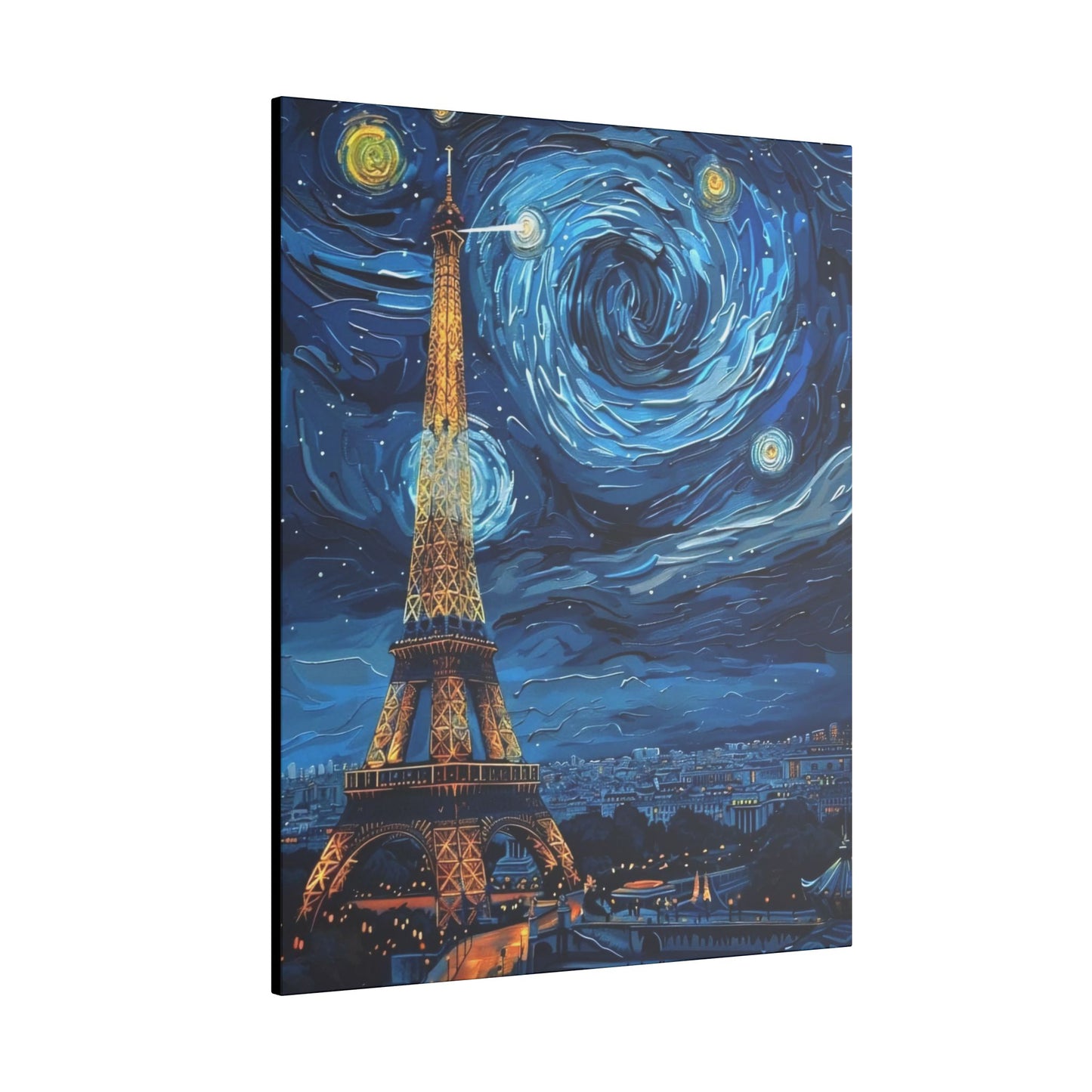 Canvas Paris Meets Van Gogh: A Masterpiece for Your Wall