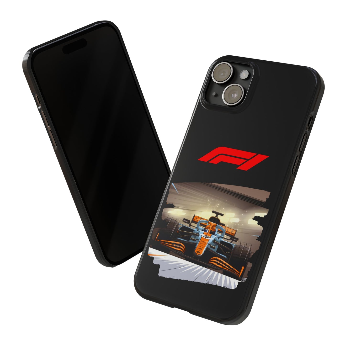 F1 McClaren Orange Car Iphone 15, 14, 13, 12, 11 Cases
