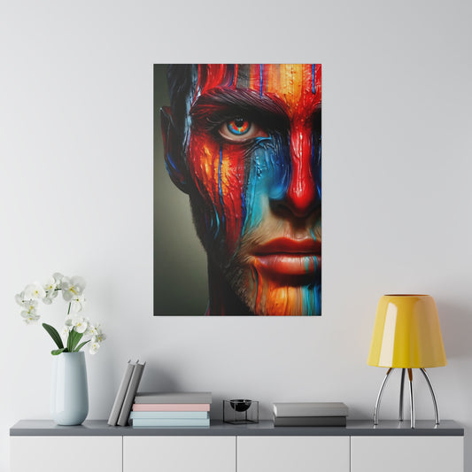Face Painted with Emotion - Canvas