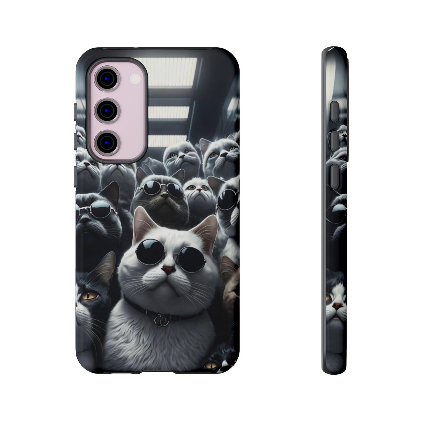 Cool Cats with Sunglasses" for iPhone 15, 14, 13, 12, 11 and Galaxy S23, S22 Cases