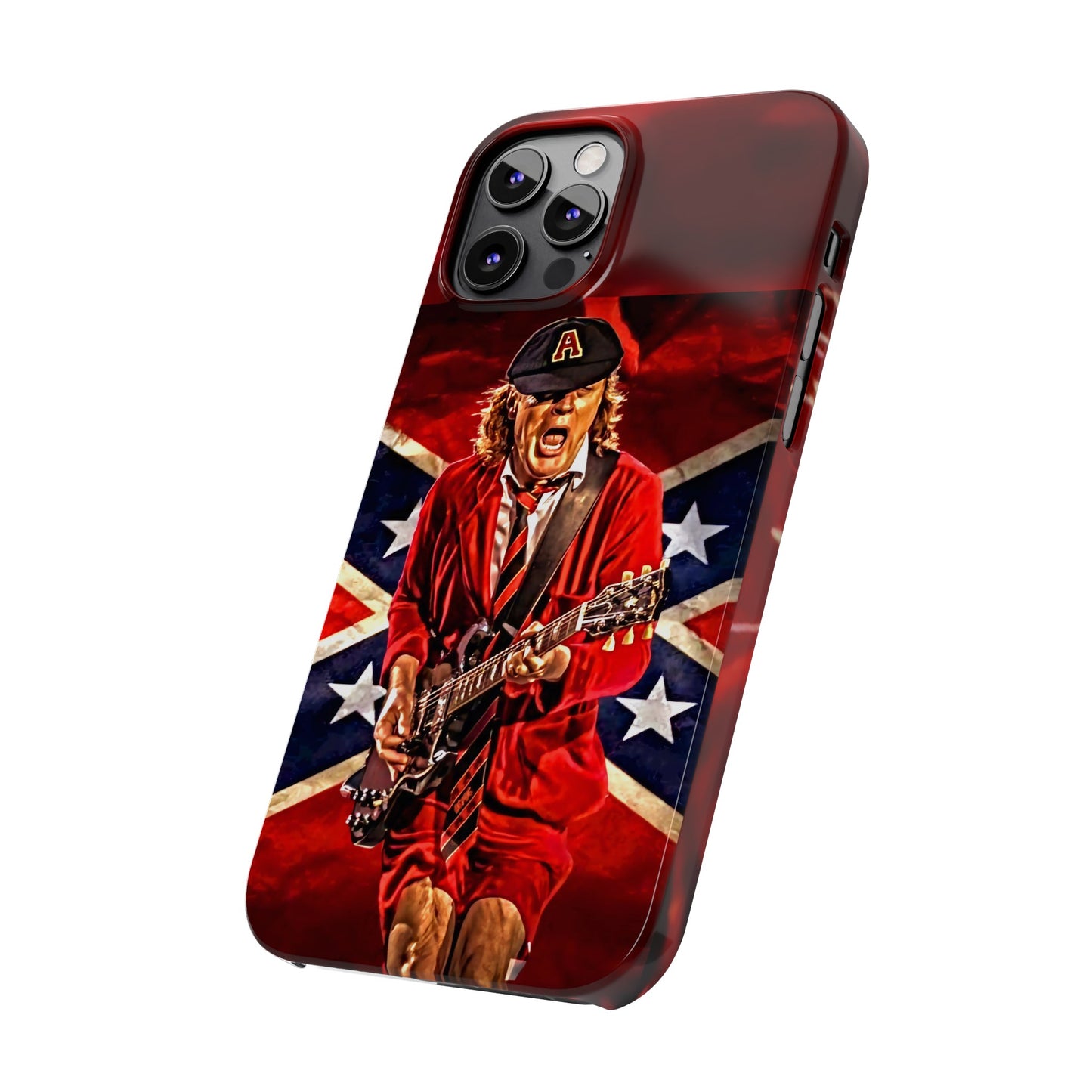 ACDC, with Angus Young Iphone 15, 14, 13, 12 Cases