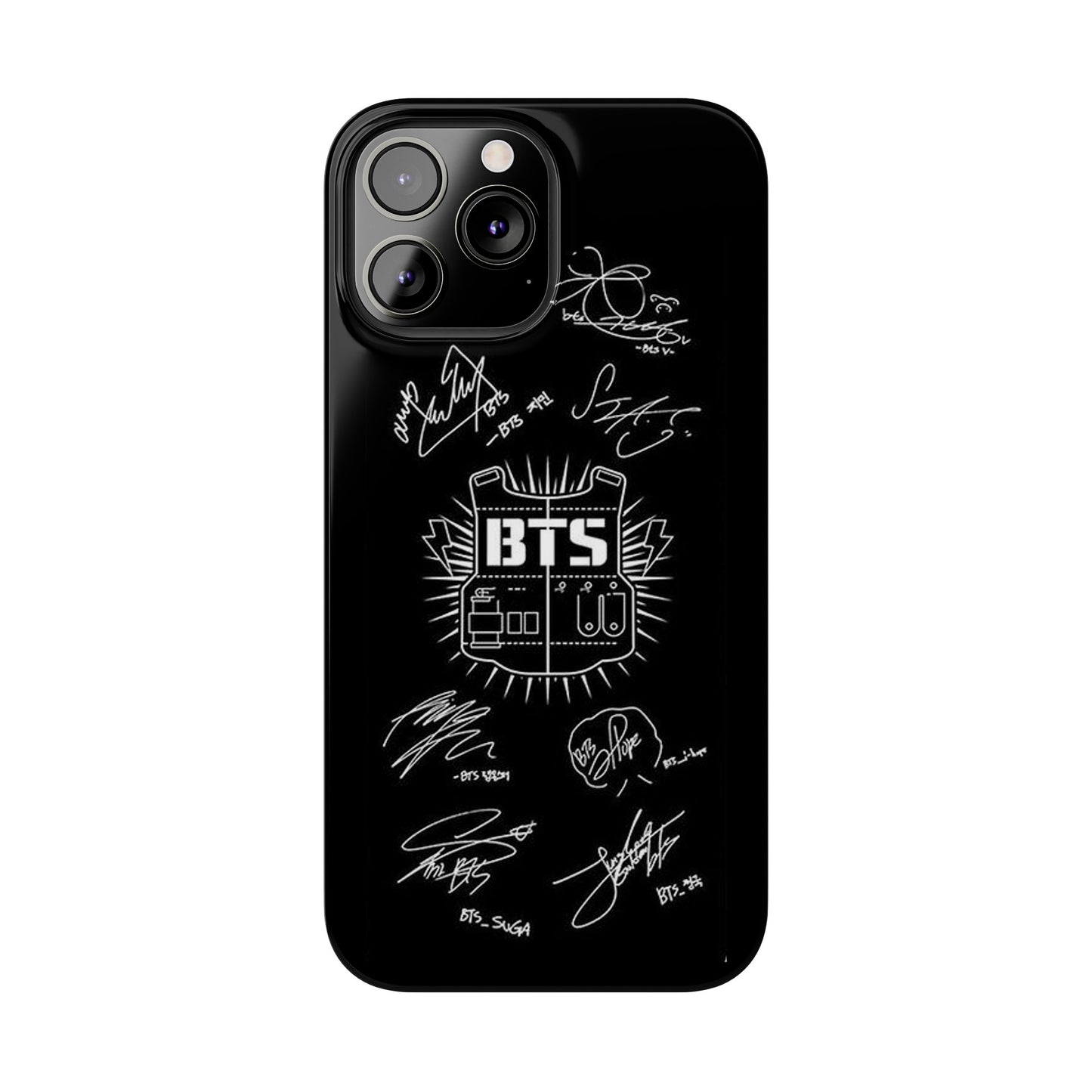 BTS Signature IPhone 15, 14, 13, 12 Cases