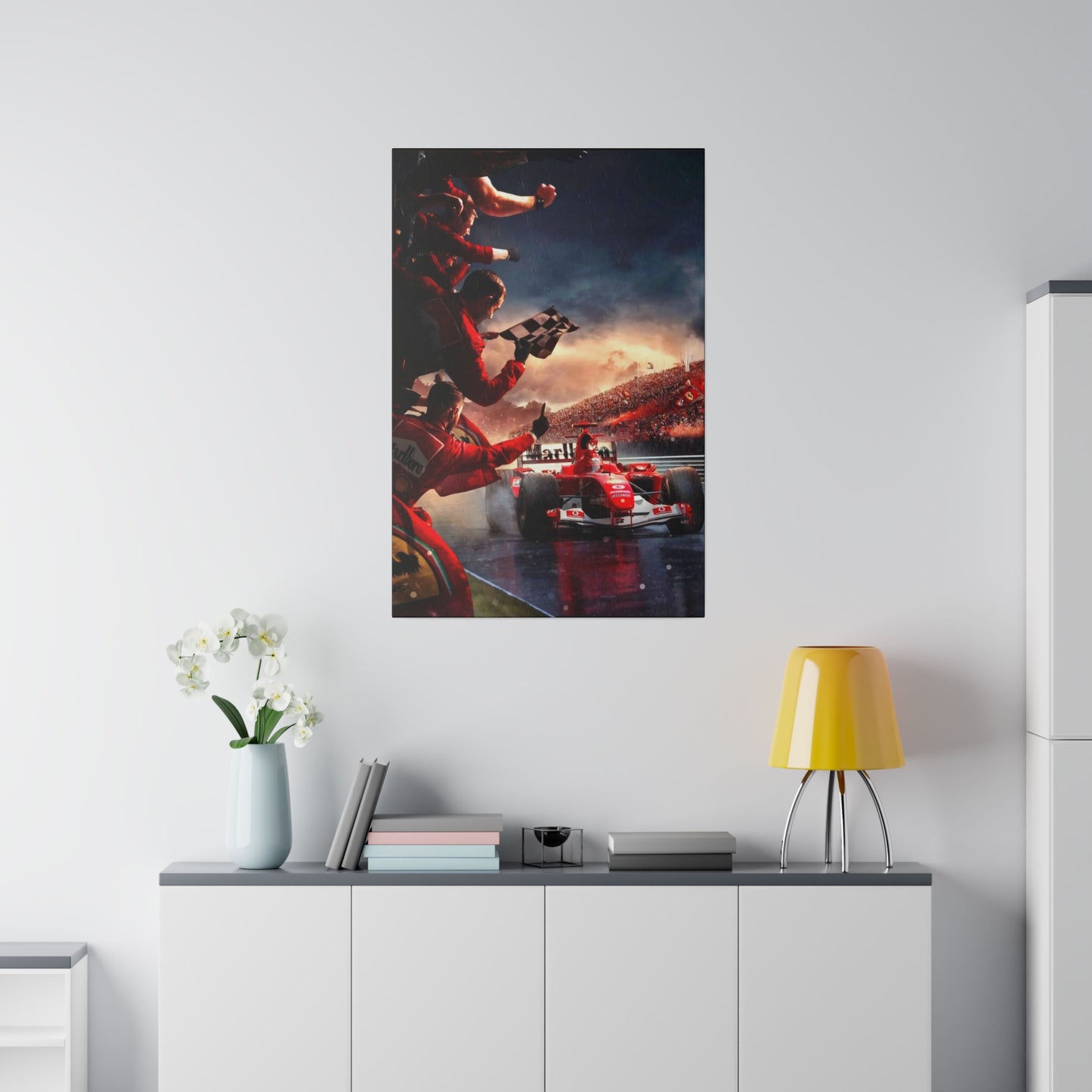 Ferrari Michael Schumacher Victory Canvas: Celebrate the Legend