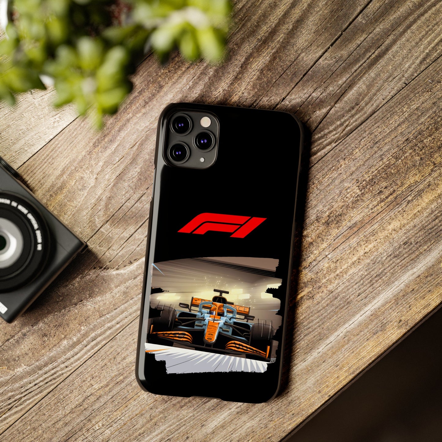 F1 McClaren Orange Car Iphone 15, 14, 13, 12, 11 Cases