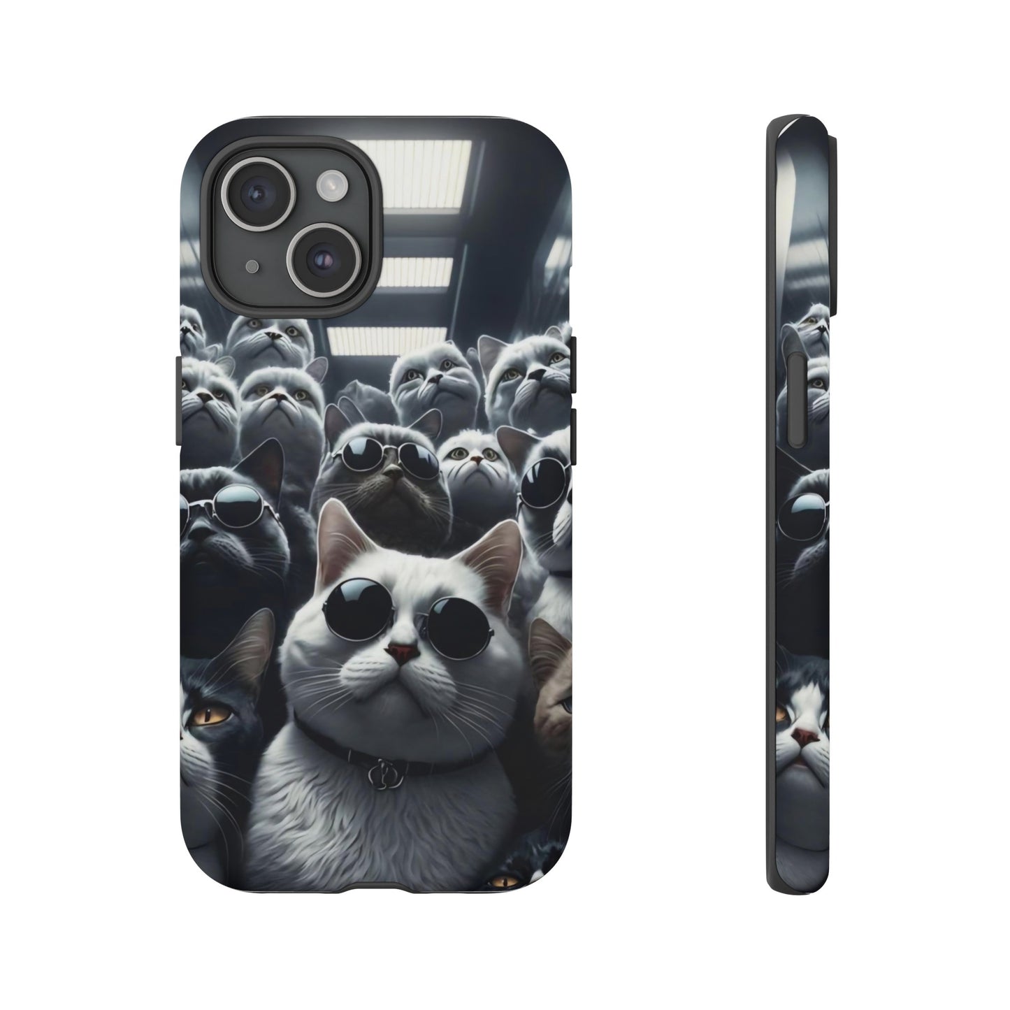 Cool Cats with Sunglasses" for iPhone 15, 14, 13, 12, 11 and Galaxy S23, S22 Cases