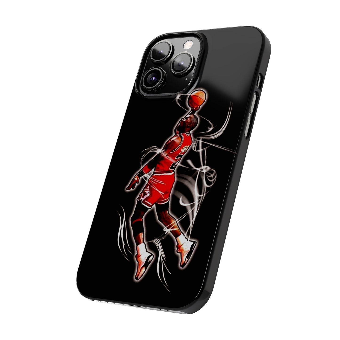Michael Jordan Dunks and Scores" iPhone 15, 14, 13, 12, 11 Cases