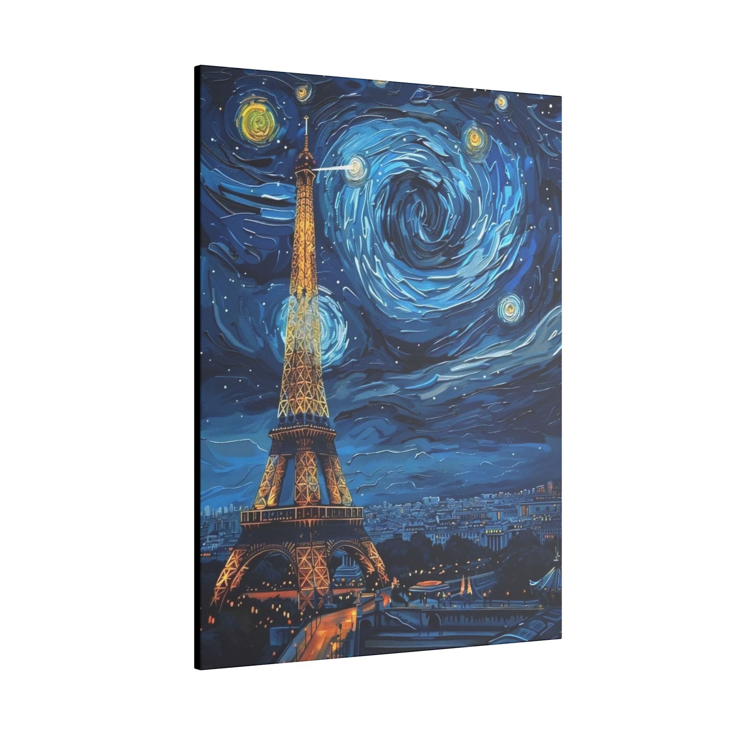 Canvas Paris Meets Van Gogh: A Masterpiece for Your Wall