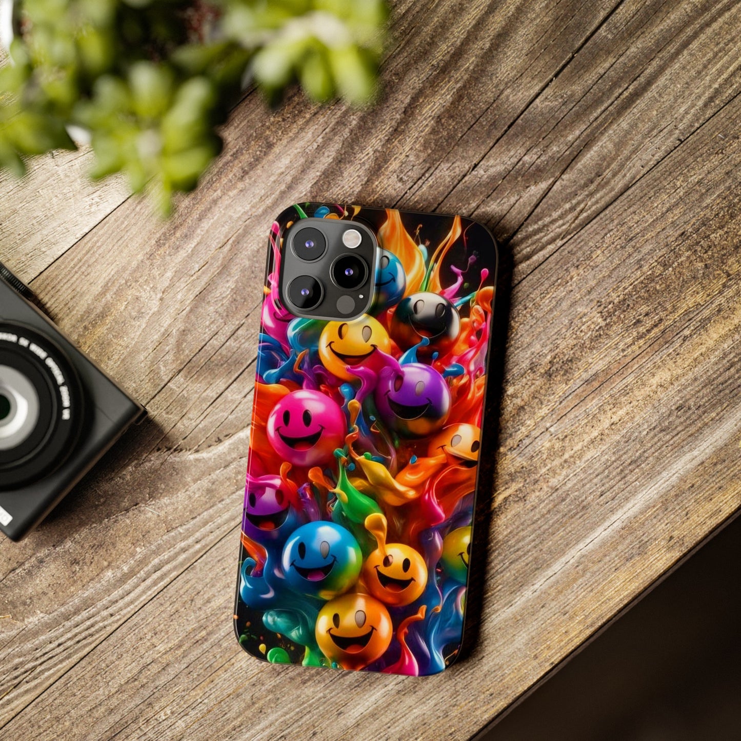 Colorful Emoji" iPhone Cases for iPhone Models 15, 14, 13, 12