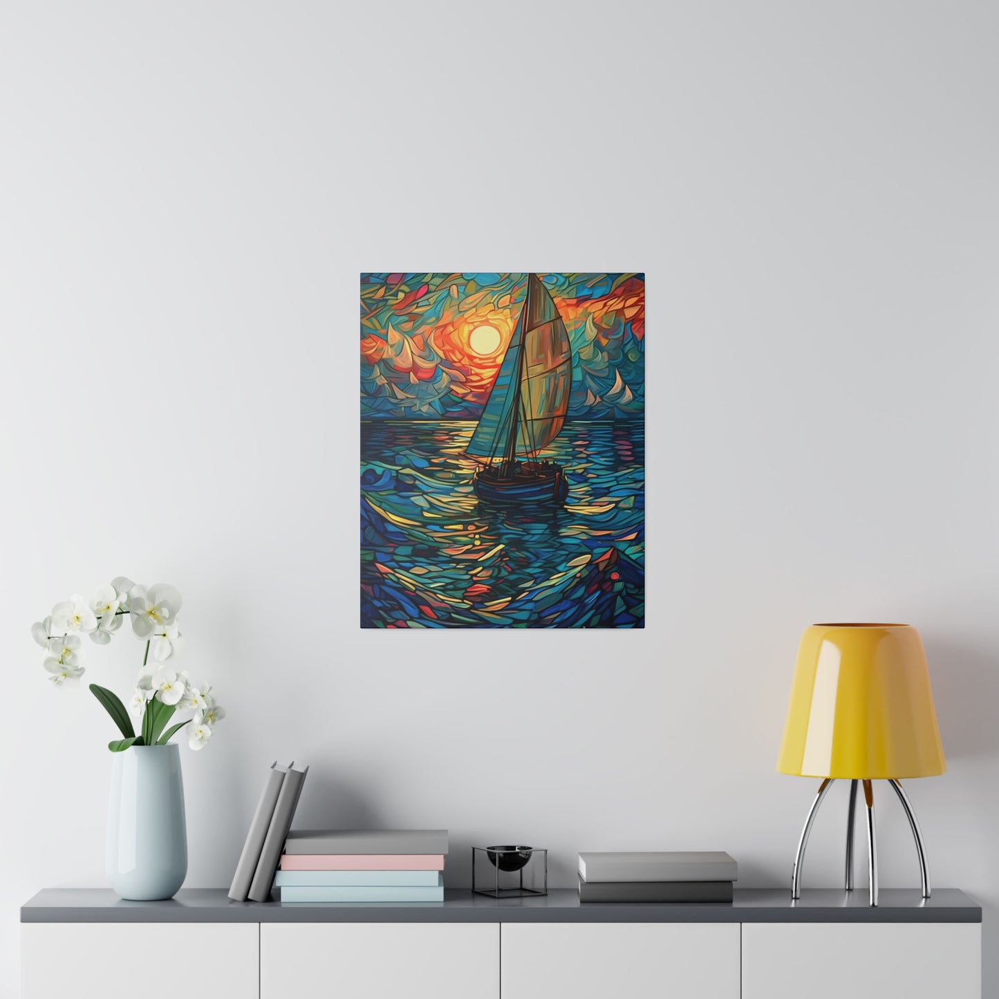 Ship on the Sea: Nautical Wall Art - Canvas