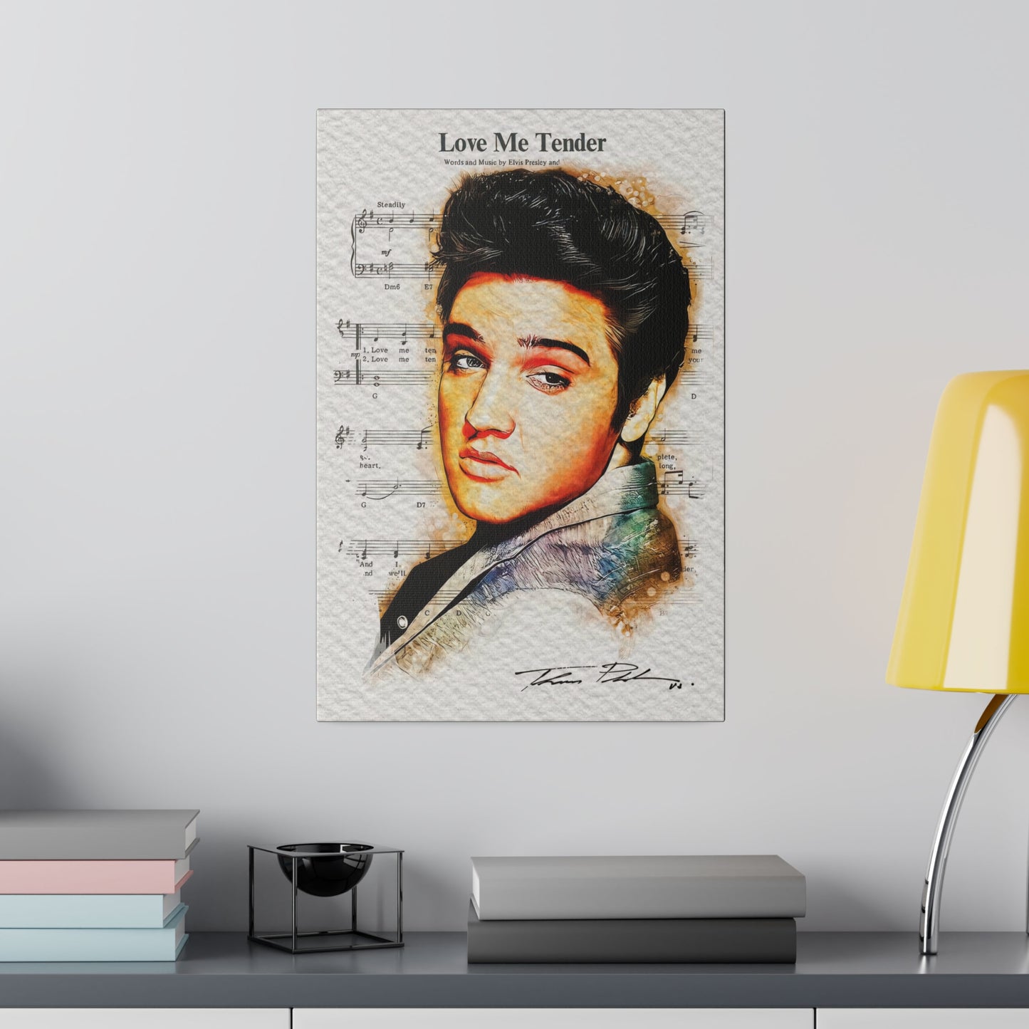 Elvis Love Me Tender Edition Canvas