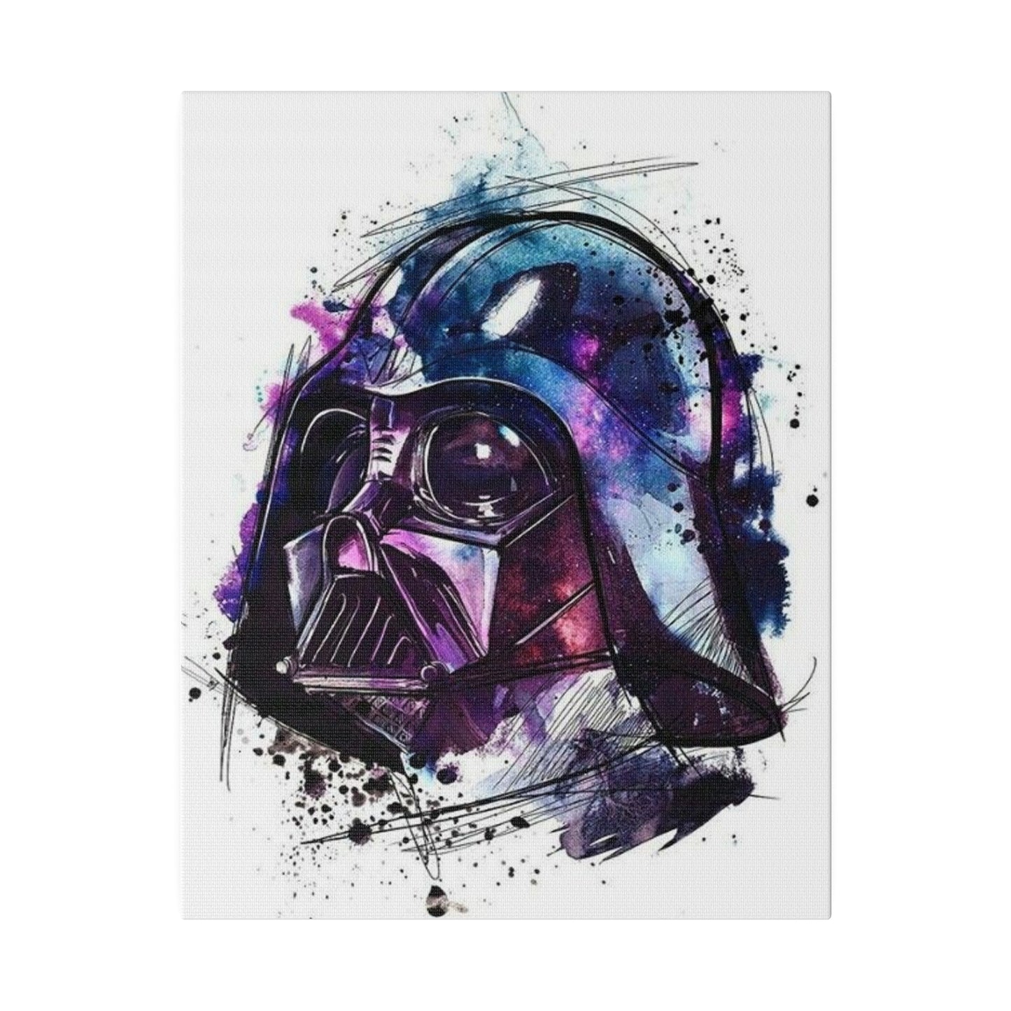 Star Wars Darth Vader Watercolor Canvas: Dark Side Art
