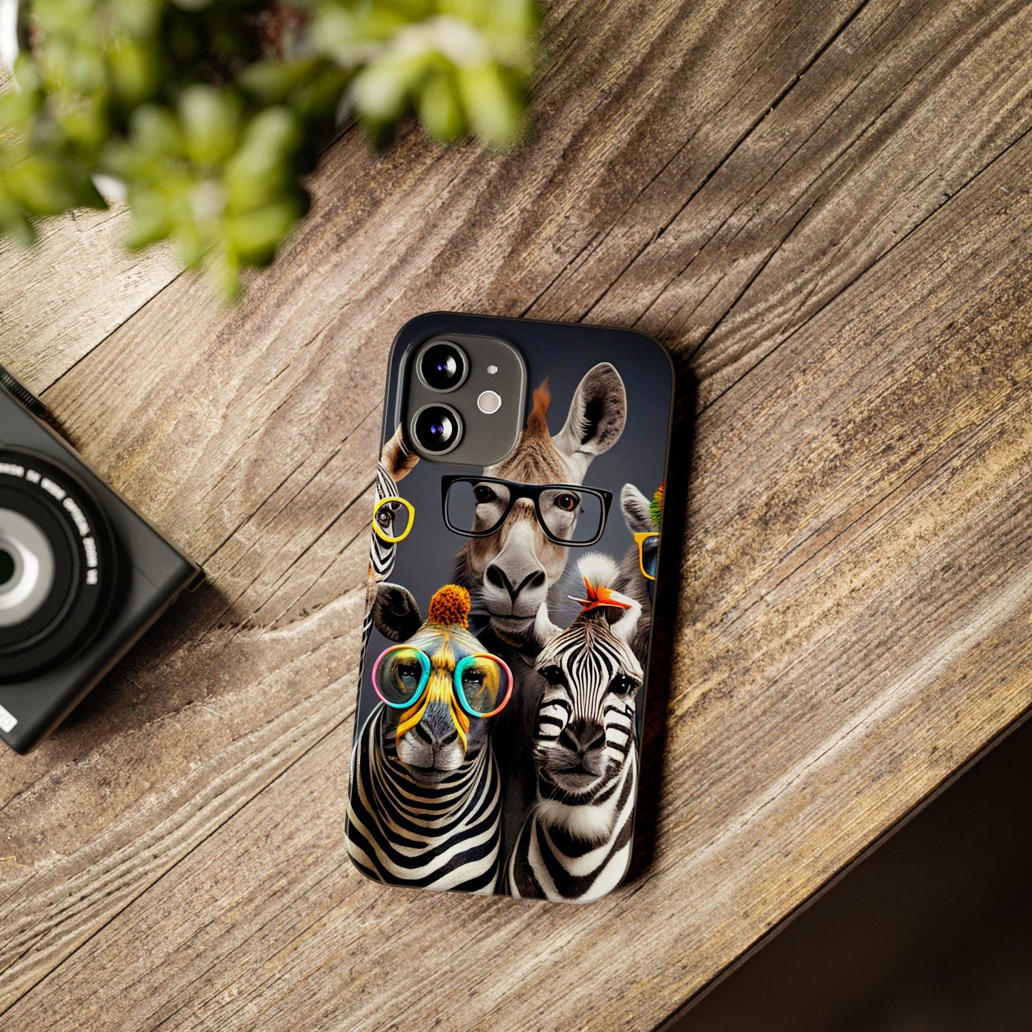 Funny Cool Zebras" iPhone 15, 14, 13, 12 Cases