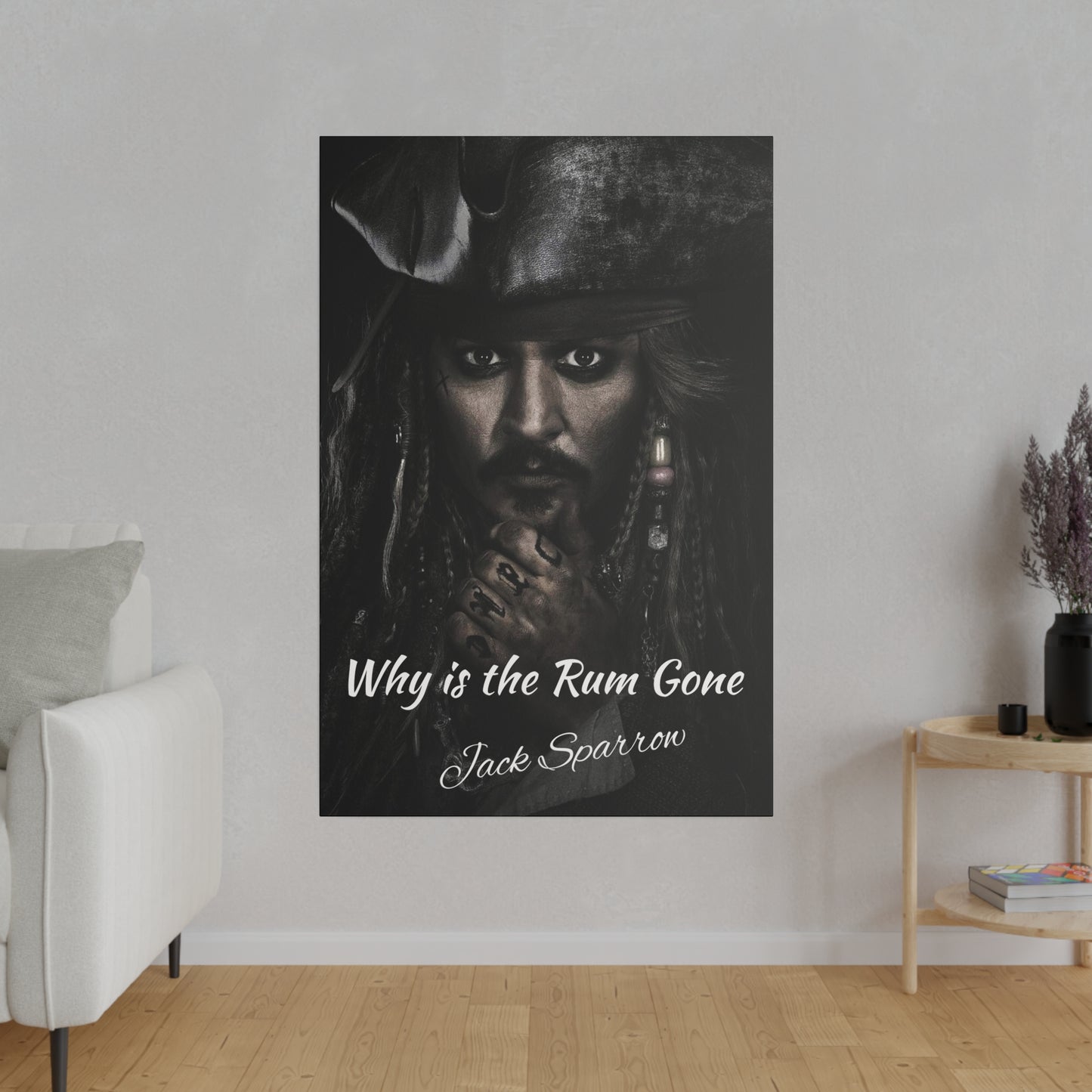 Captain Jack Sparrow - Why is the Rum Gone Canvas