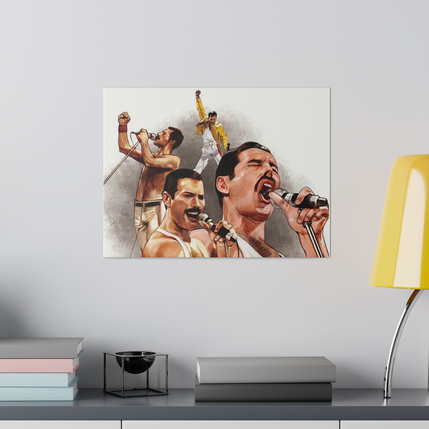 Queen and Freddie Mercury on Live Aid - Canvas