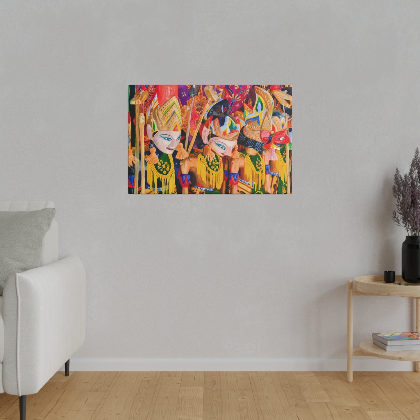 Wayang Tales: Indonesian Wall Art - Canvas
