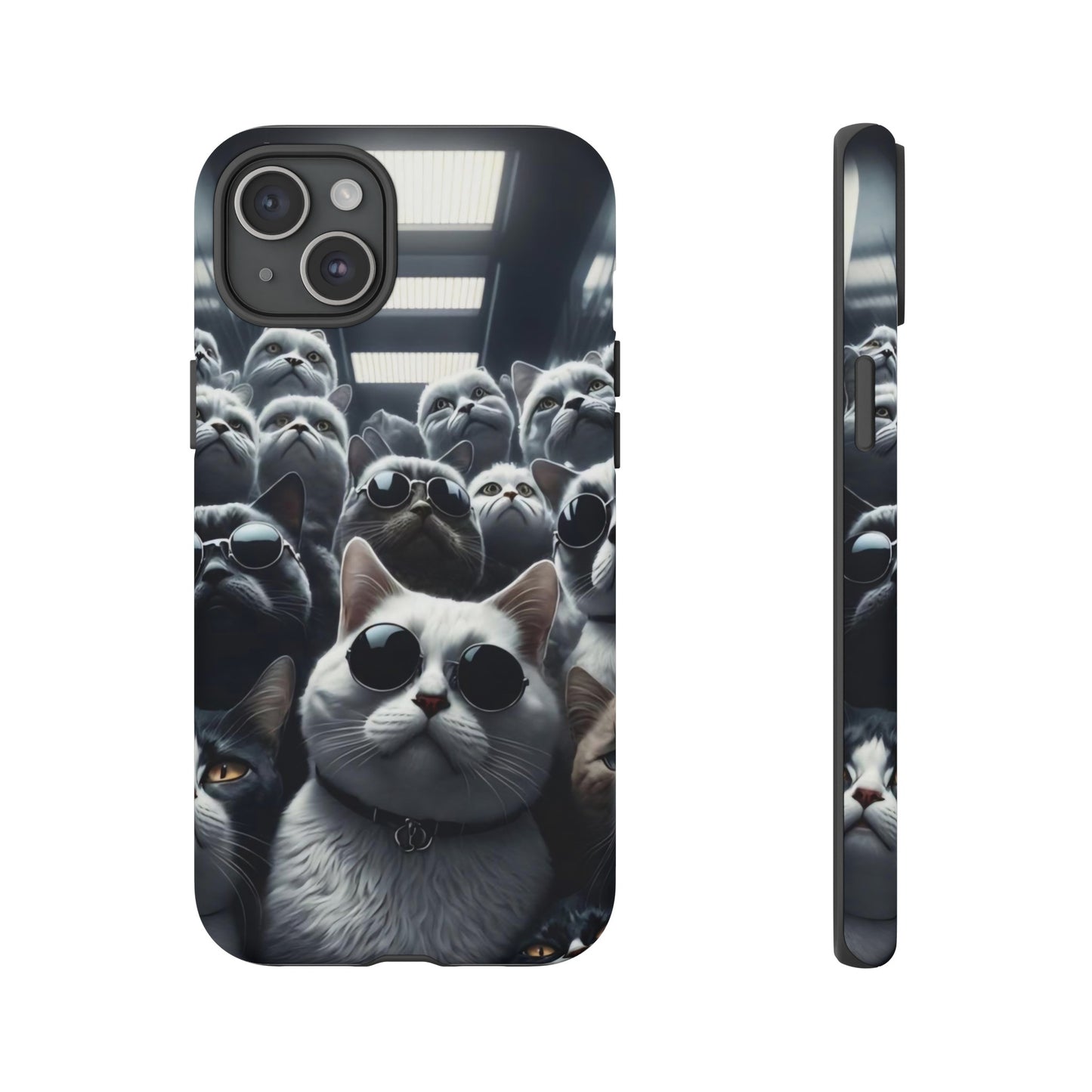 Cool Cats with Sunglasses" for iPhone 15, 14, 13, 12, 11 and Galaxy S23, S22 Cases