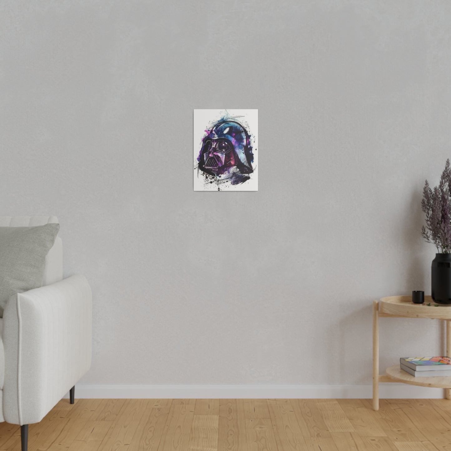 Star Wars Darth Vader Watercolor Canvas: Dark Side Art
