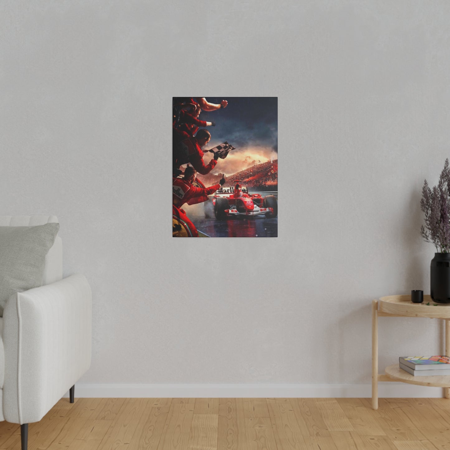 Ferrari Michael Schumacher Victory Canvas: Celebrate the Legend