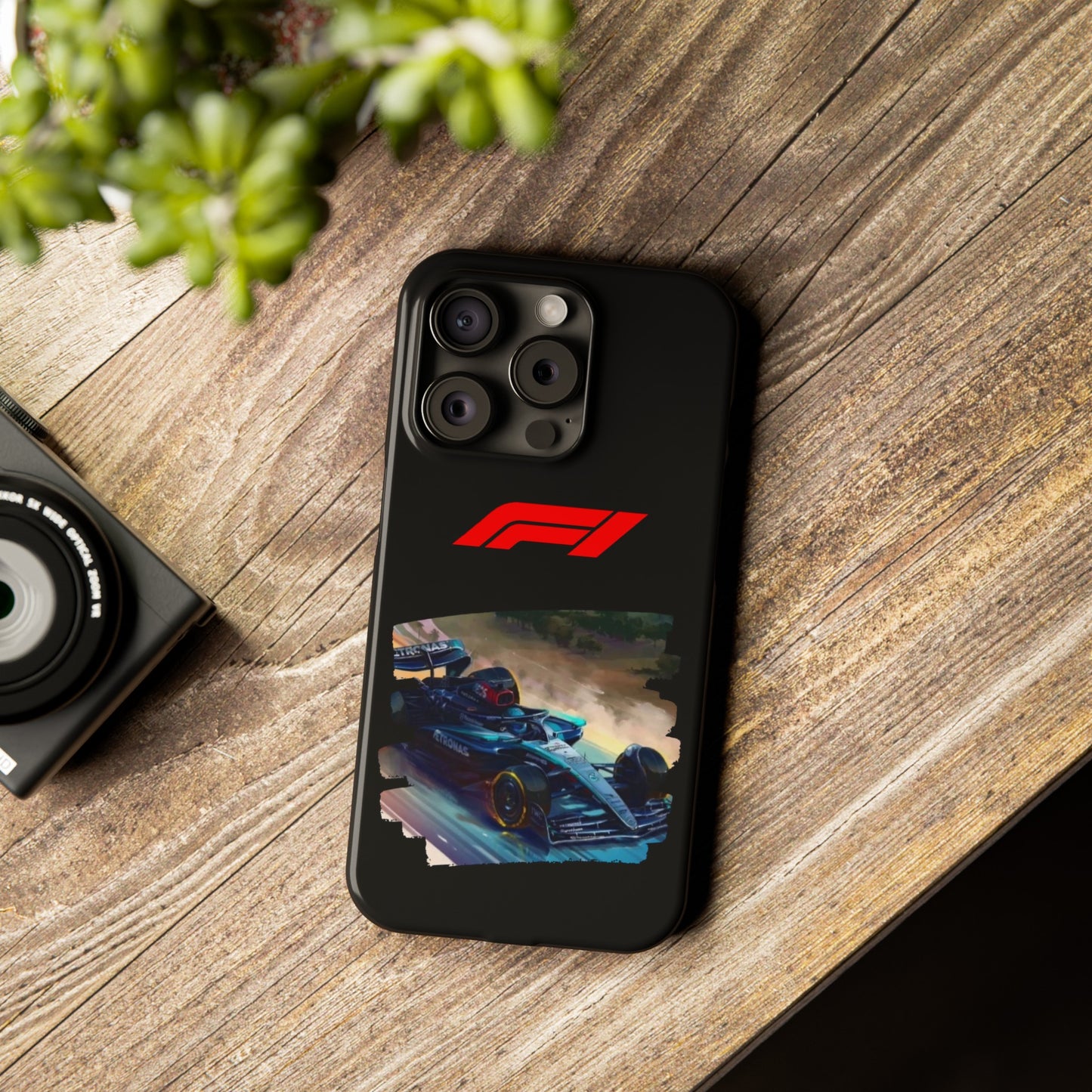 F1 Mercedes Racecar Iphone 15, 14, 13, 12, 11 Cases
