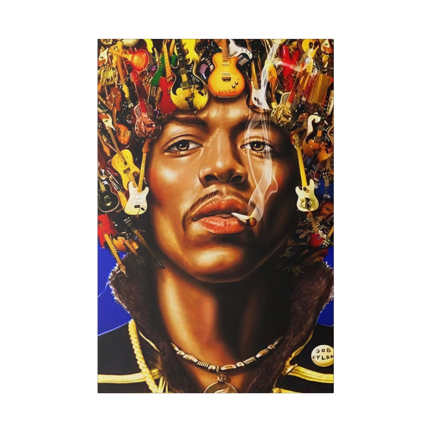 Jimi Hendrix Guitar King - Canvas