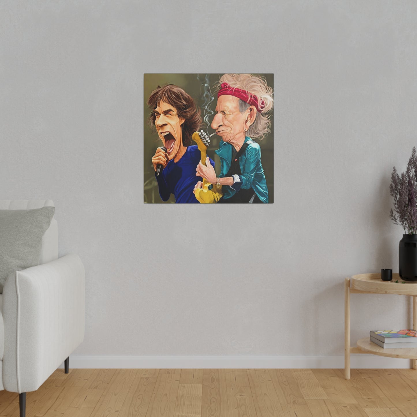 Rolling Stones with Mick Jagger, Keith Richards - Canvas