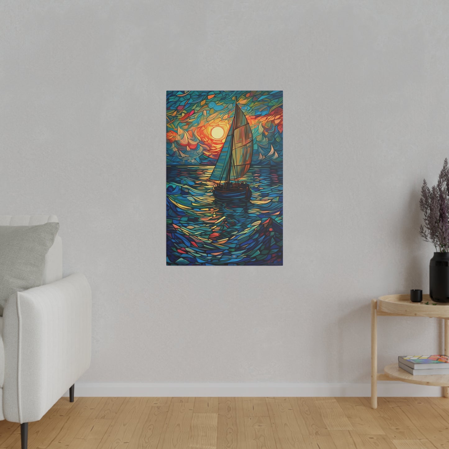 Ship on the Sea: Nautical Wall Art - Canvas